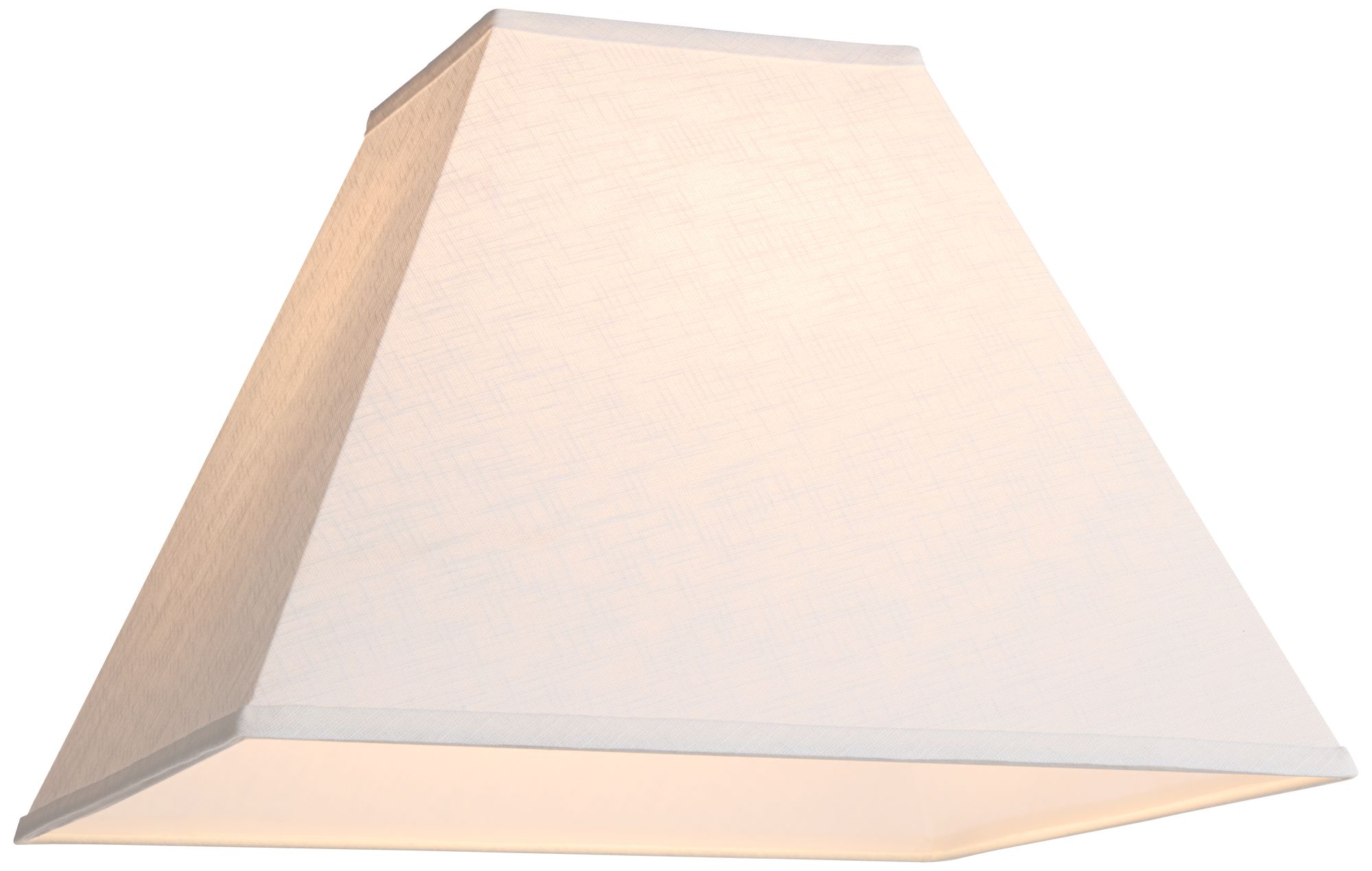 Springcrest Jimi Off-White Linen Square Lamp Shade 7x17x13 (Spider)