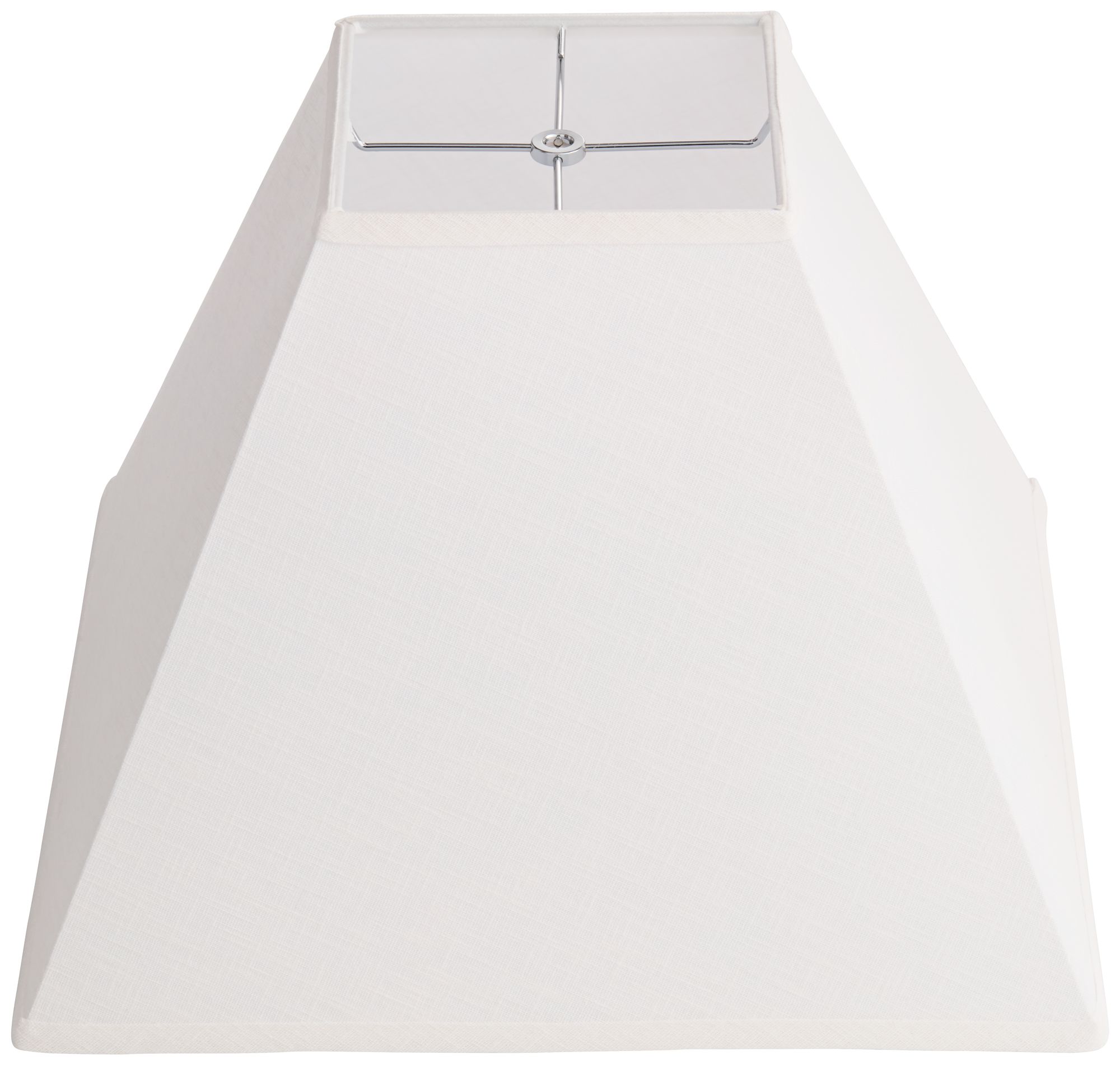 Springcrest Jimi Off-White Linen Square Lamp Shade 7x17x13 (Spider)