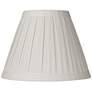 1_Springcrest Jody Off-White Linen Box Pleat Lamp Shade 7x14x11 (Spider)