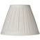 Springcrest Jody Off-White Linen Box Pleat Lamp Shade 7x14x11 (Spider)