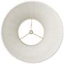 4_Springcrest Jody Off-White Linen Box Pleat Lamp Shade 7x14x11 (Spider) more views