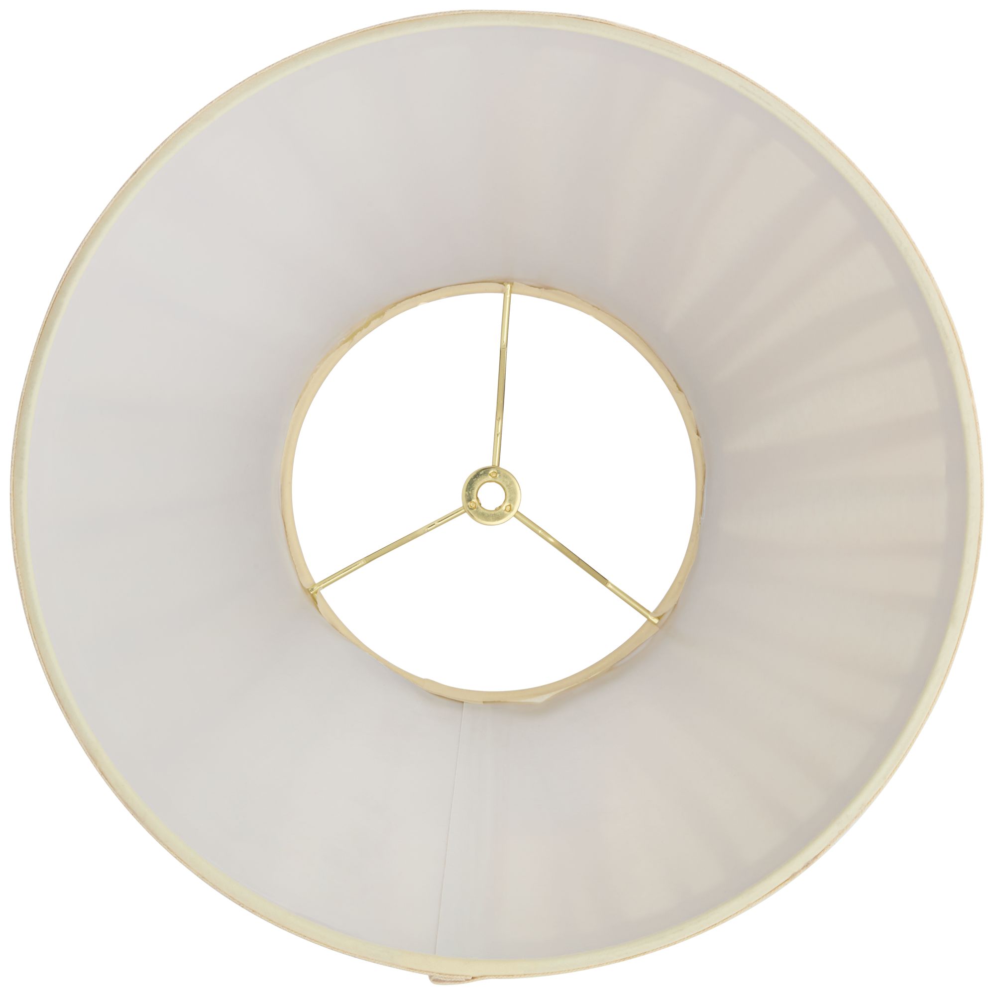 Springcrest Jody Off-White Linen Box Pleat Lamp Shade 7x14x11 (Spider)