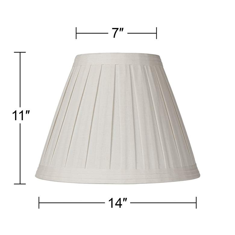 Image 6 Springcrest Jody Off-White Linen Pleat Shades 7x14x11 (Spider) Set of 2 more views