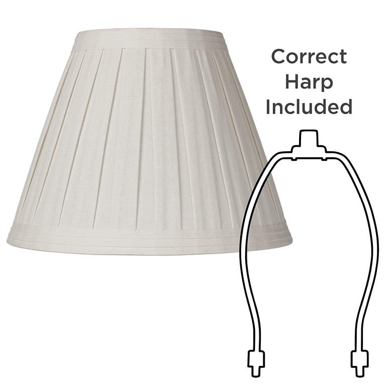 Image 7 Springcrest Jody Off-White Linen Pleat Shades 7x14x11 (Spider) Set of 2 more views