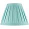 Springcrest Jody Turquoise Linen Box Pleat Empire Shade 7x14x11 (Spider)