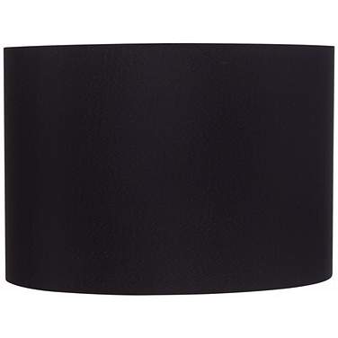 Springcrest Jonna Black Fabric Hardback Drum Lamp Shade 16x16x11 (Spider)