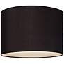 3_Springcrest Jonna Black Fabric Hardback Drum Lamp Shade 16x16x11 (Spider) more views
