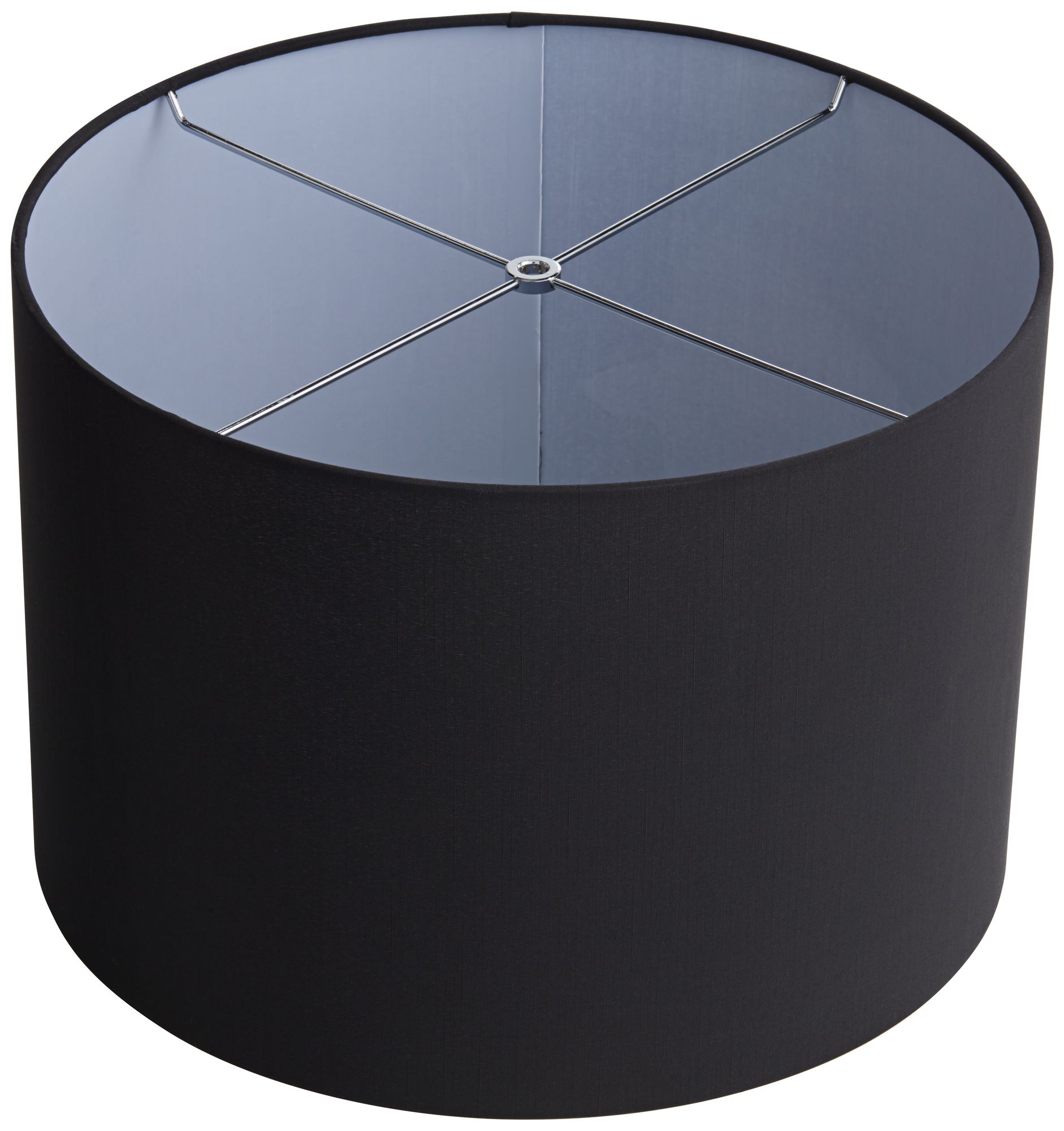 Springcrest Jonna Black Fabric Hardback Drum Lamp Shade 16x16x11 (Spider)