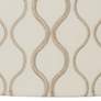 Thumbnail2 of Springcrest Jonna Off-White Tan Embroidered Drum Shade 16x16x11 (Spider) more views