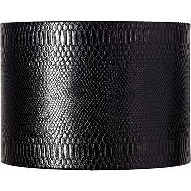 Springcrest Julie Black Reptile Print Drum Shade 15x15x11 (Spider)