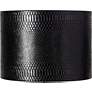 1_Springcrest Julie Black Reptile Print Drum Shade 15x15x11 (Spider)