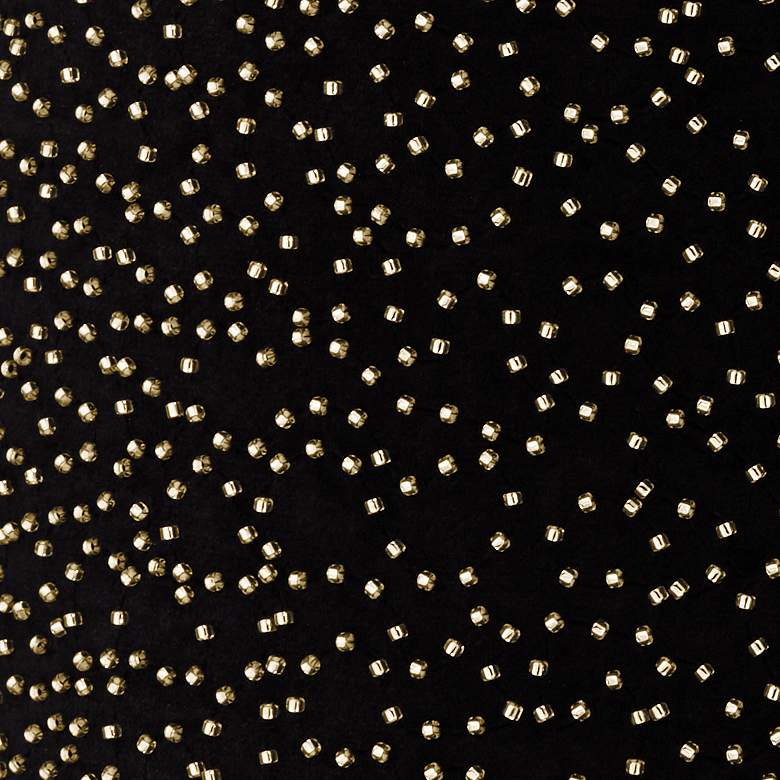 Image 2 Springcrest Julie Black Velvet with Gold Beading Drum 15x15x11 (Spider) more views
