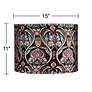 5_Springcrest Julie Bohemian Embroidered Drum Lamp Shade 15x15x11 (Spider) more views
