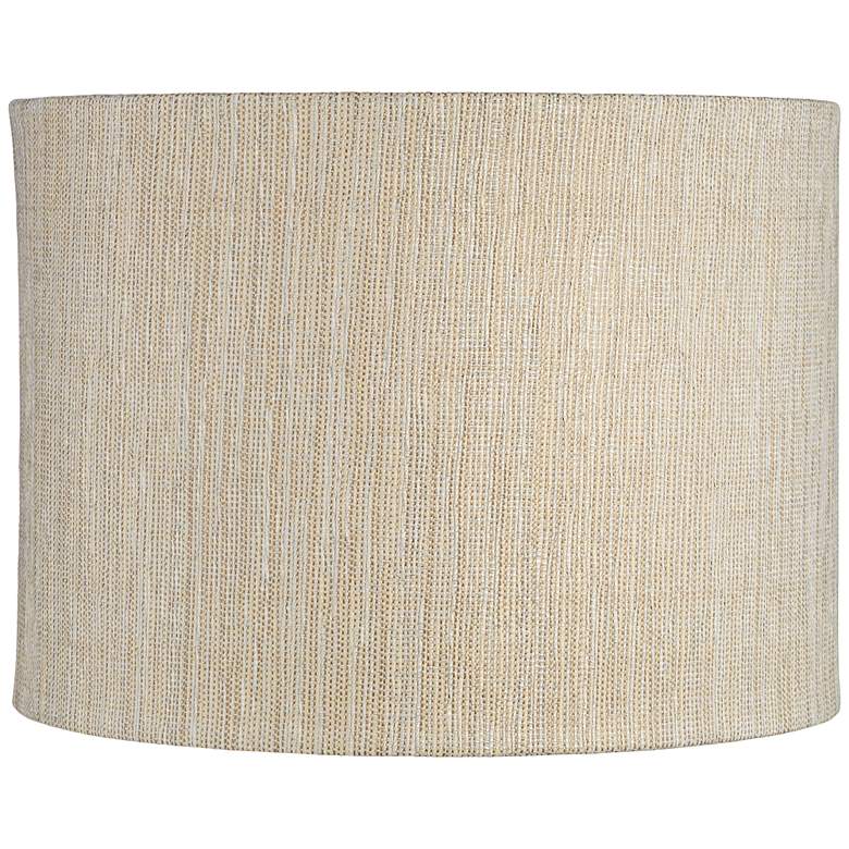 Image 1 Springcrest Julie Gold and Silver Weave Drum Shade 15x15x11 (Spider)