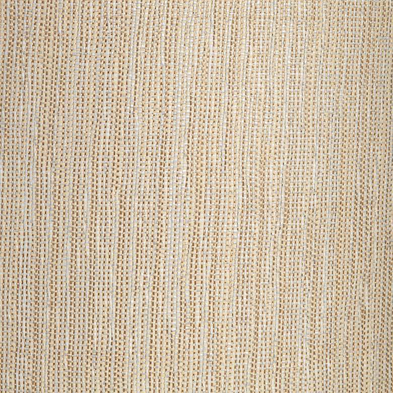 Image 2 Springcrest Julie Gold and Silver Weave Drum Shade 15x15x11 (Spider) more views