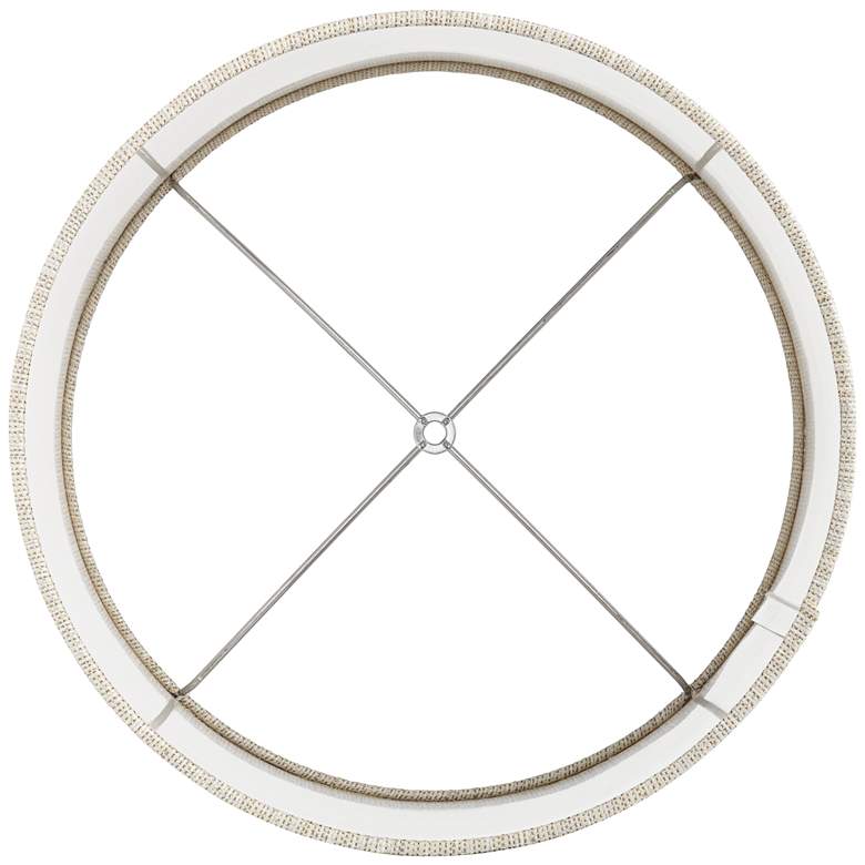 Image 4 Springcrest Julie Gold and Silver Weave Drum Shade 15x15x11 (Spider) more views