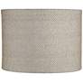 1_Springcrest Julie Gray and Gold Plastic Weave Drum Shade 15x15x11 (Spider)