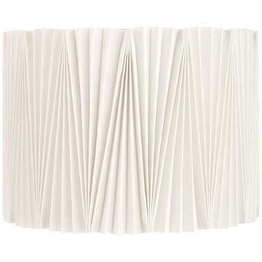 Springcrest Julie Off-White Diamond Pleat Drum Shade 15x15x11 (Spider)