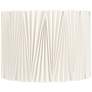 1_Springcrest Julie Off-White Diamond Pleat Drum Shade 15x15x11 (Spider)