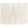 Springcrest Julie Off-White Diamond Pleat Drum Shade 15x15x11 (Spider)