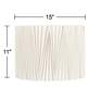 7_Springcrest Julie Off-White Diamond Pleat Drum Shade 15x15x11 (Spider) more views