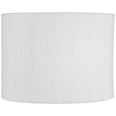 Springcrest Julie White Plastic Weave Drum Lamp Shade 15x15x11 (Spider)