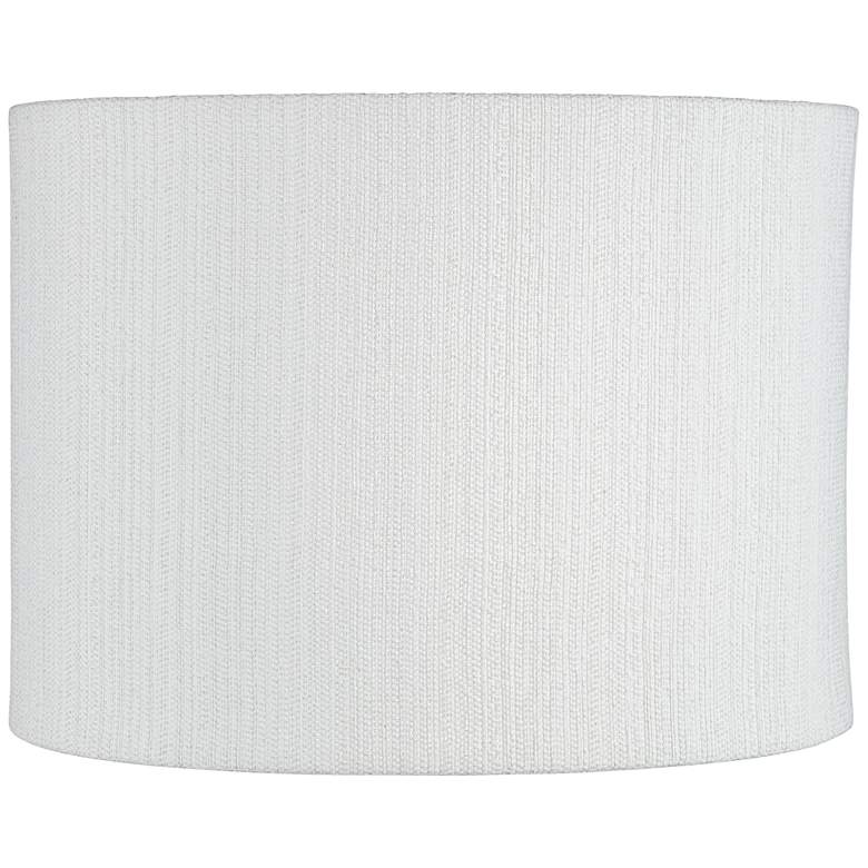 Image 1 Springcrest Julie White Plastic Weave Drum Lamp Shade 15x15x11 (Spider)