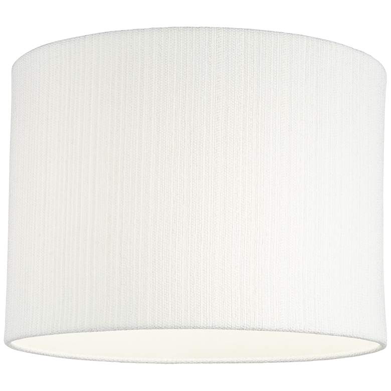 Image 3 Springcrest Julie White Plastic Weave Drum Lamp Shade 15x15x11 (Spider) more views