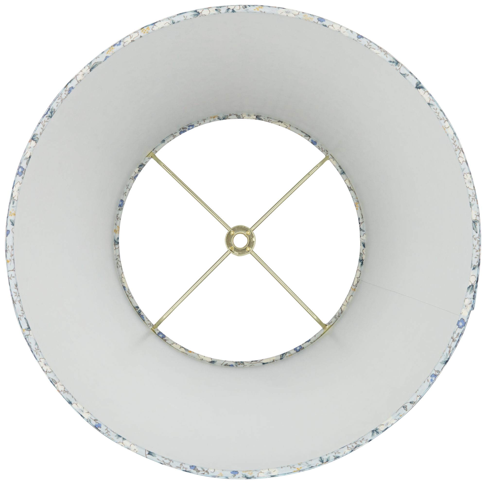 Image 6 Springcrest Kasey Blue Floral Pleated Empire Lamp Shade 8x13x11 (Spider) more views