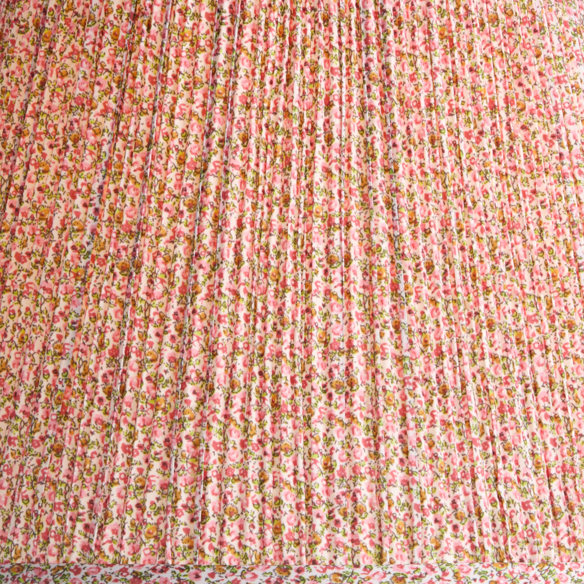 Thumbnail3 of Springcrest Kasey Red Pink Floral Shirred Empire Shade 8x13x11 (Spider) more views