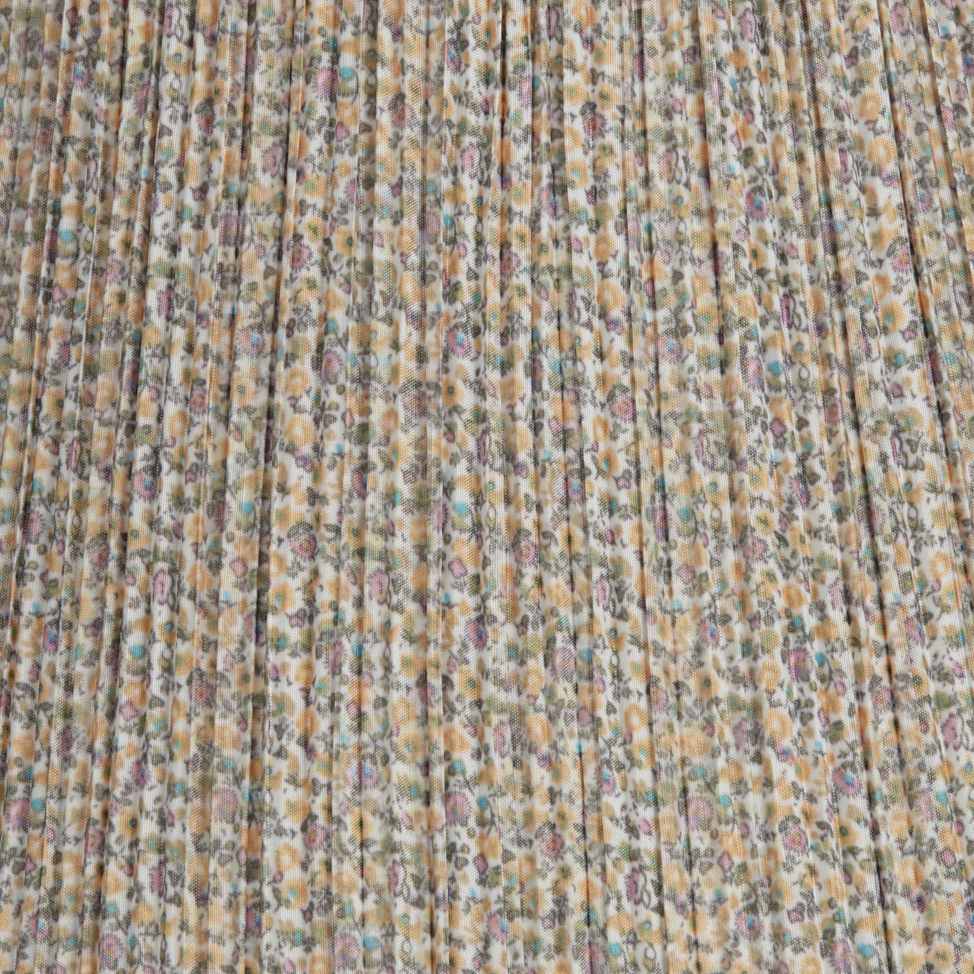 Image 2 Springcrest Kasey Yellow Pastel Shirred Empire Shade 8x13x11 (Spider) more views