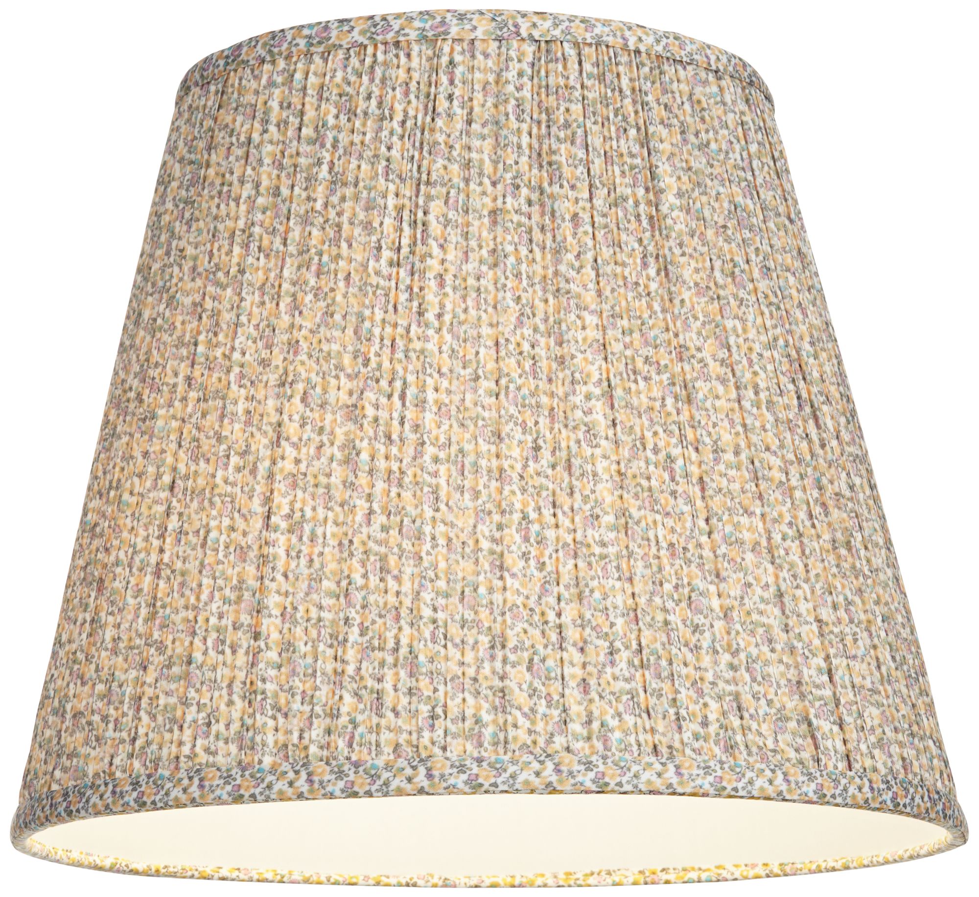 Image 4 Springcrest Kasey Yellow Pastel Shirred Empire Shade 8x13x11 (Spider) more views