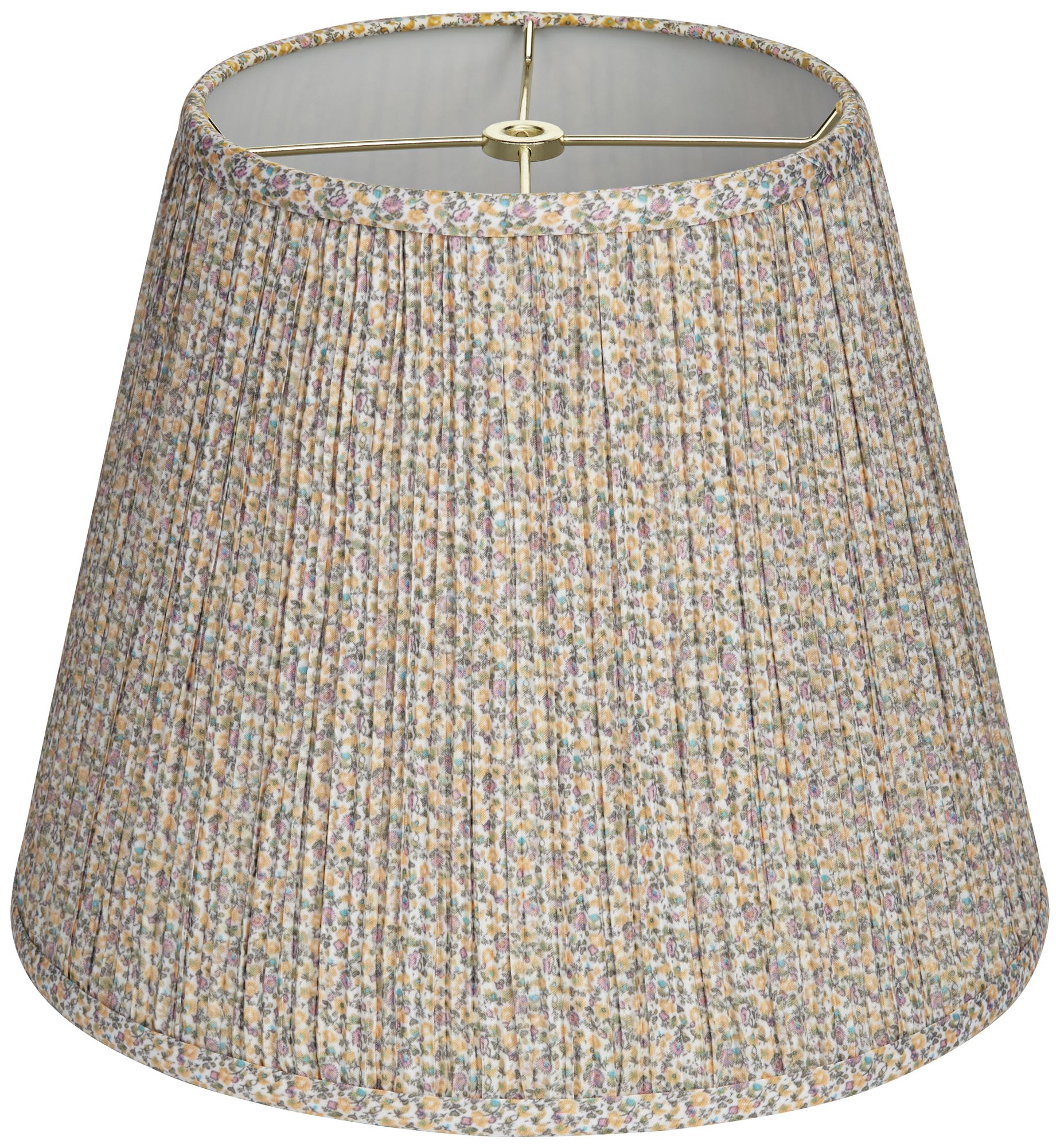 Image 5 Springcrest Kasey Yellow Pastel Shirred Empire Shade 8x13x11 (Spider) more views