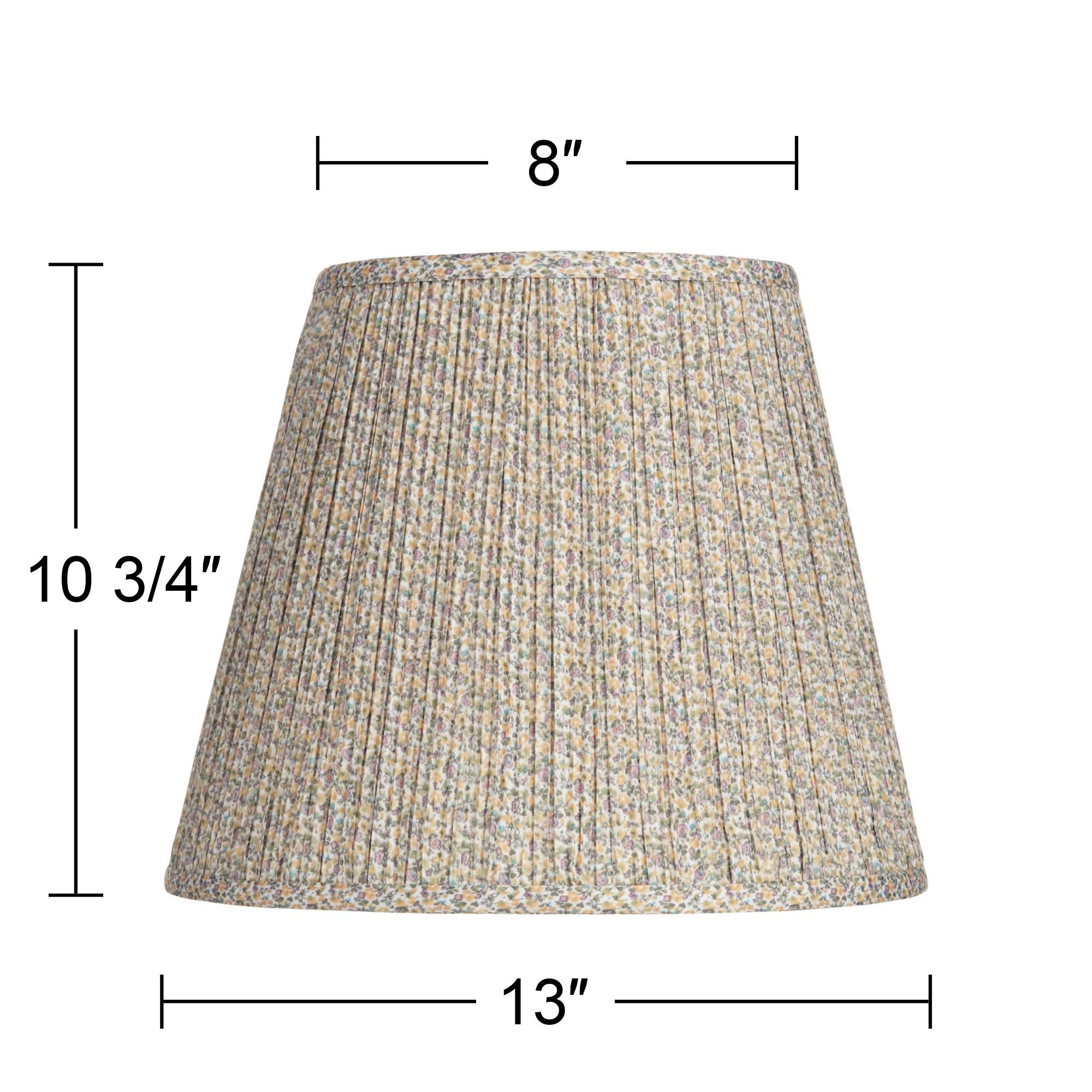 Springcrest Kasey Yellow Pastel Shirred Empire Shade 8x13x11 (Spider)