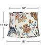 6_Springcrest Katie Paisley Floral Pinched Drum Shade 14x16x11.5 (Spider) more views