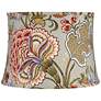 1_Springcrest Katie Sage Green Flower Print Drum Shade 14x16x11.5 (Spider)