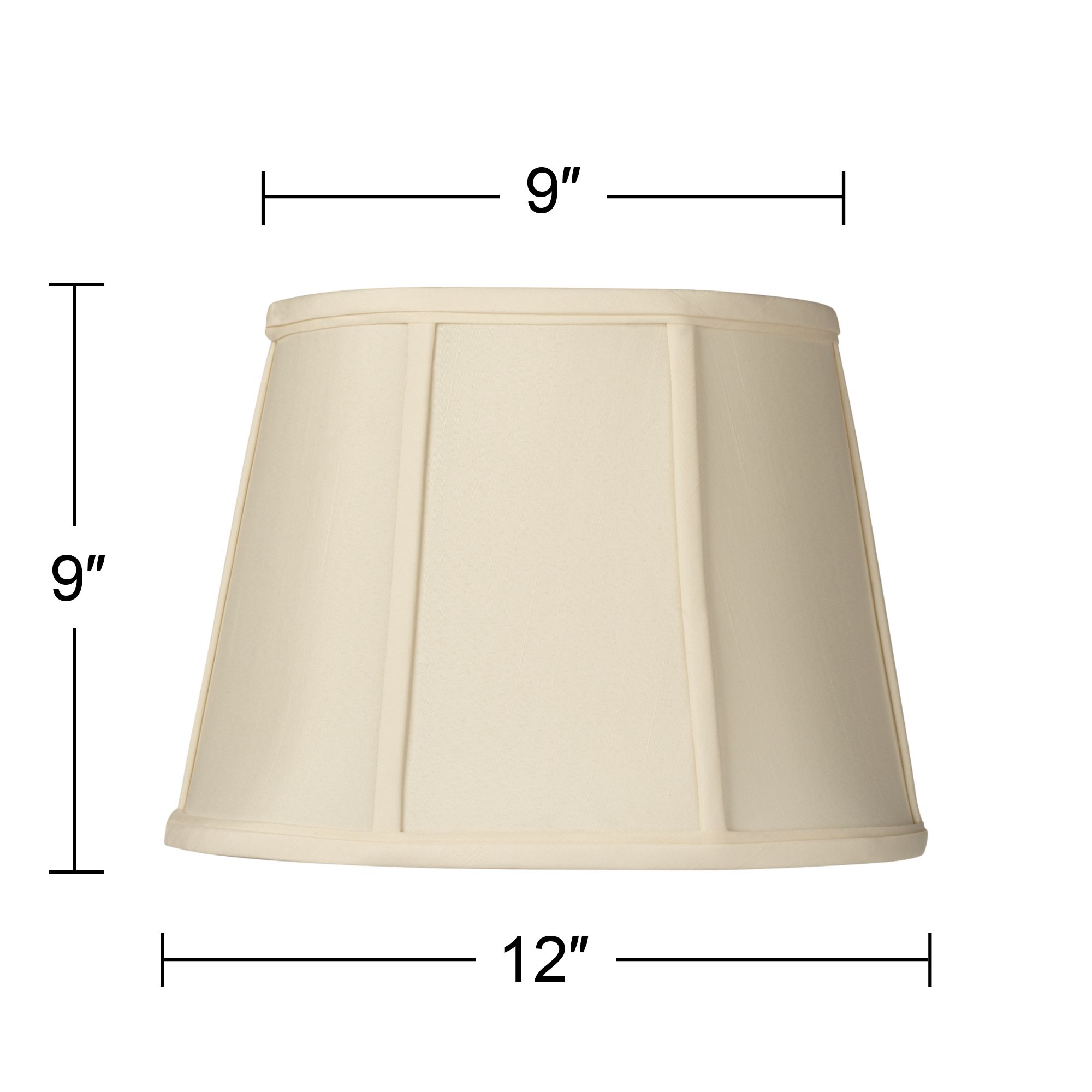 Image 5 Springcrest Katya Cream Oval Lamp Shade 9x12x9" (Spider) more views