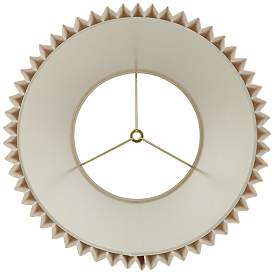 Image5 of Springcrest Kaya Beige Wide Pleated Lamp Shade 9x14.5x10 (Spider) more views