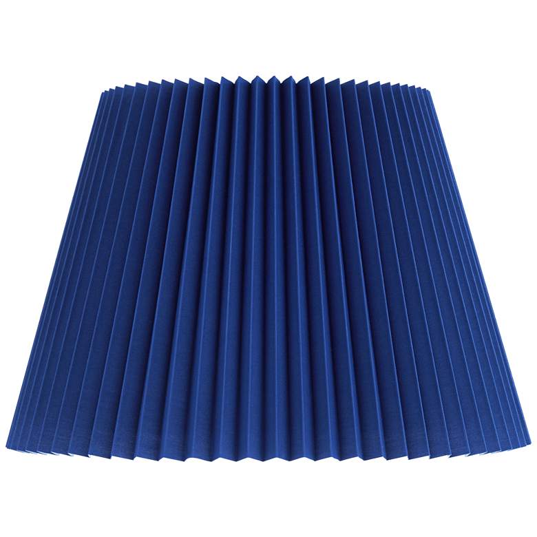 Image 1 Springcrest Kaya Blue Wide Pleated Lamp Shade 9x14.5x10 (Spider)