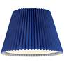 3_Springcrest Kaya Blue Wide Pleated Lamp Shade 9x14.5x10 (Spider) more views