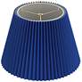 4_Springcrest Kaya Blue Wide Pleated Lamp Shade 9x14.5x10 (Spider) more views
