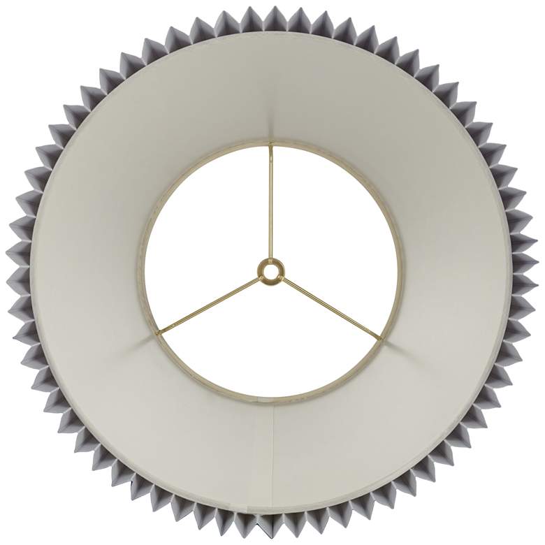 Image 5 Springcrest Kaya Blue Wide Pleated Lamp Shade 9x14.5x10 (Spider) more views