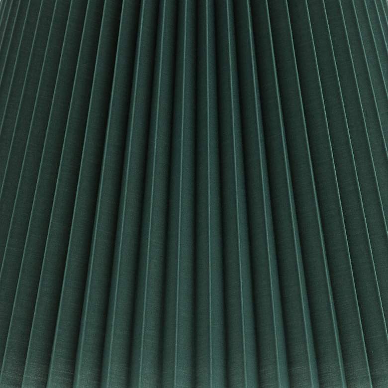 Image 2 Springcrest Kaya Green Wide Pleated Lamp Shade 9x14.5x10 (Spider) more views