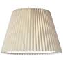 3_Springcrest Kaya Off-White Linen Knife Pleat Lamp Shade 9x14.5x10 (Spider) more views