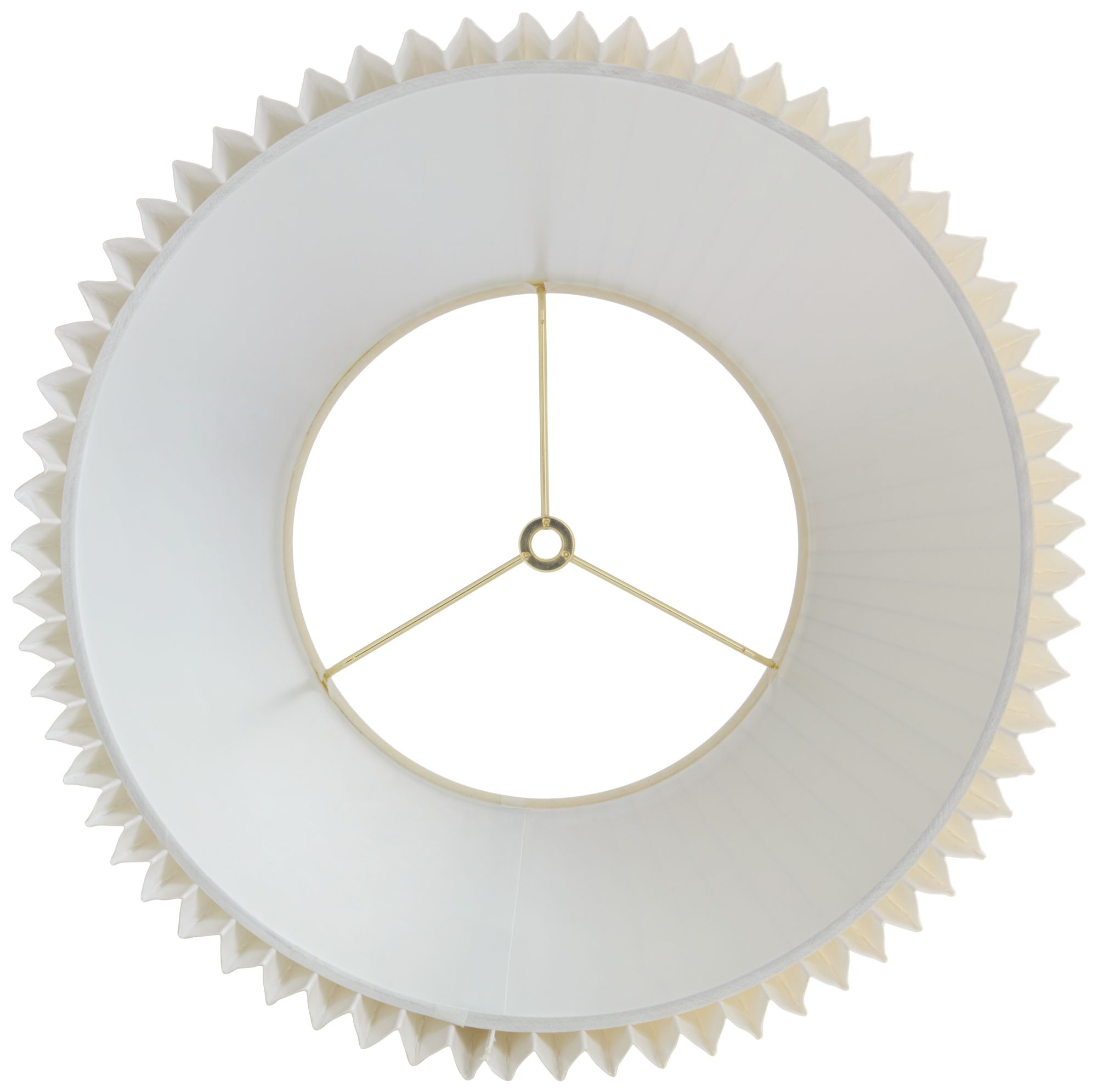 Springcrest Kaya Off-White Linen Knife Pleat Lamp Shade 9x14.5x10 (Spider)