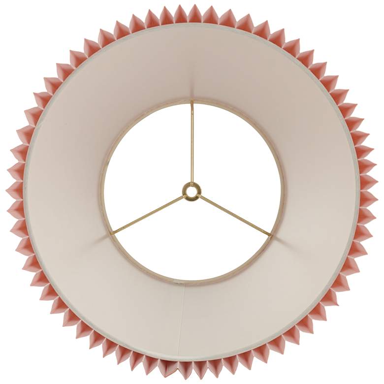 Image 5 Springcrest Kaya Orange Pleated Empire Lamp Shade 9x14.5x9.75 (Spider) more views