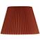 Springcrest Kaya Rust Brown Wide Pleated Lamp Shade 9x14.5x10 (Spider)