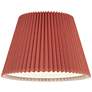 3_Springcrest Kaya Rust Brown Wide Pleated Lamp Shade 9x14.5x10 (Spider) more views