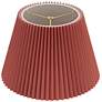 4_Springcrest Kaya Rust Brown Wide Pleated Lamp Shade 9x14.5x10 (Spider) more views