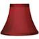 Springcrest Keely Red Dupioni Mini Bell Lamp Shade 3x6x5 (Clip-On)